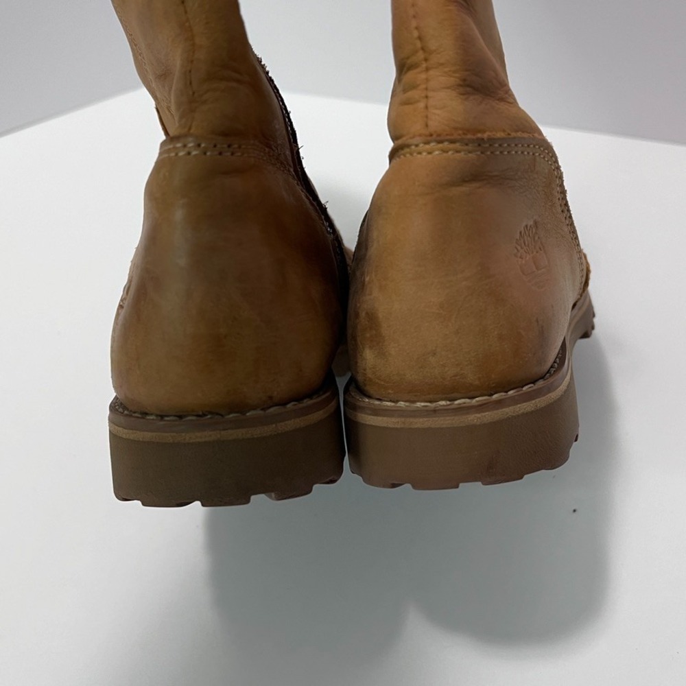 Timberland Girls US 2.5 EU 34.5 Leather Riding/Biker/Combat Boots Zipper Buckle - Picture 7 of 10